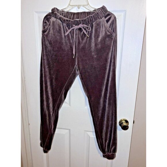 BETTER BE Womens Velour Cropped Hoodie Tracksuit Sz L Juniors - Picture 5 of 16